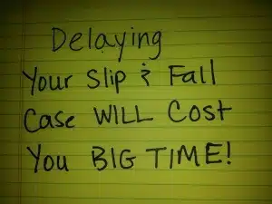 Delay Will Hurt Your Florida Slip & Fall Case