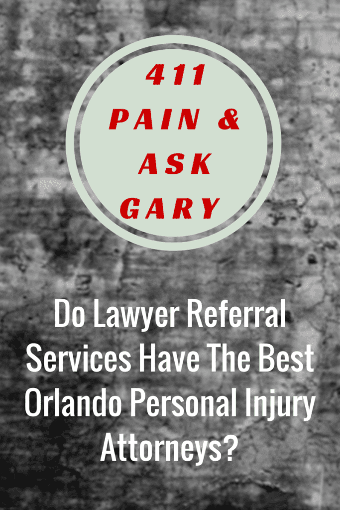 411 Pain & Ask Gary Best Orlando Car Accident Attorneys