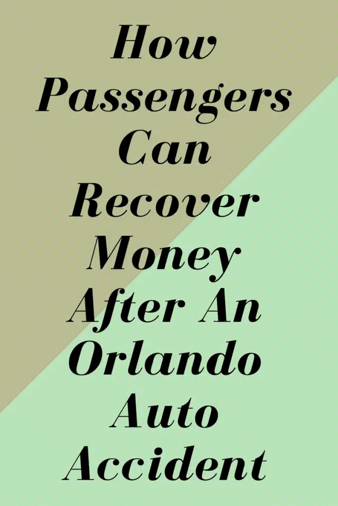 Passenger Orlando Car Accident