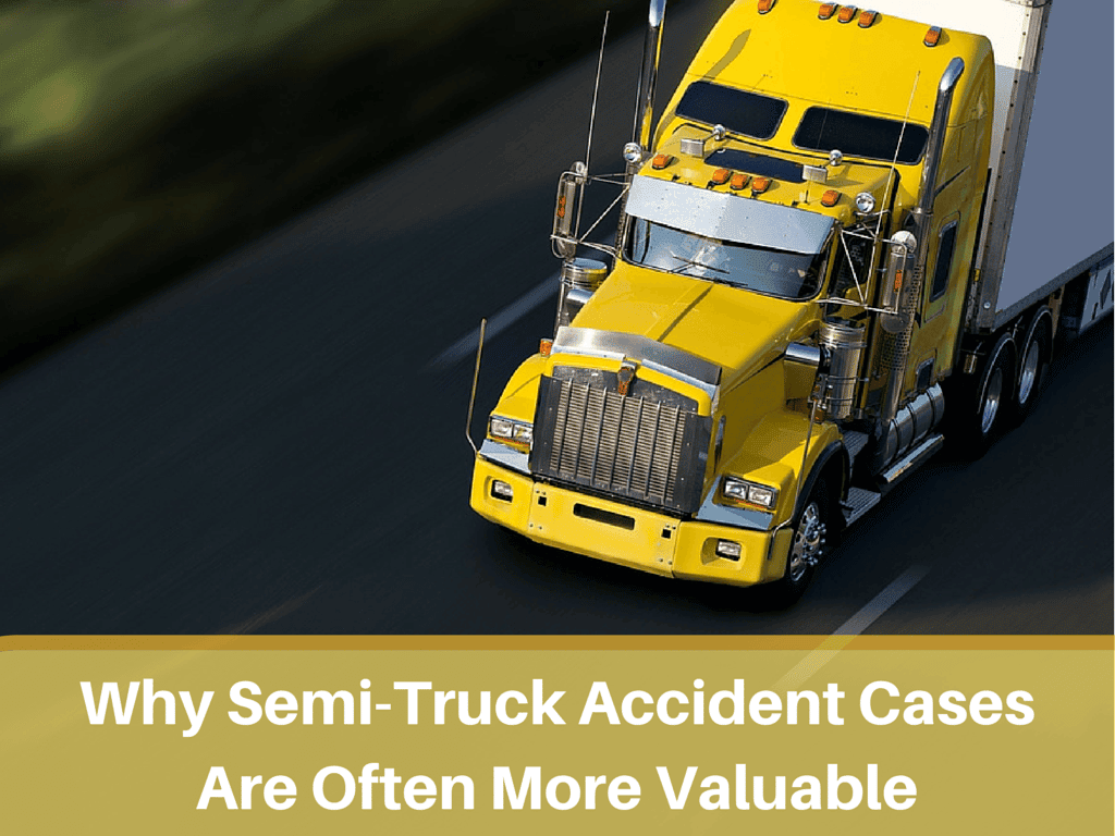 Semi Truck Accidents Value