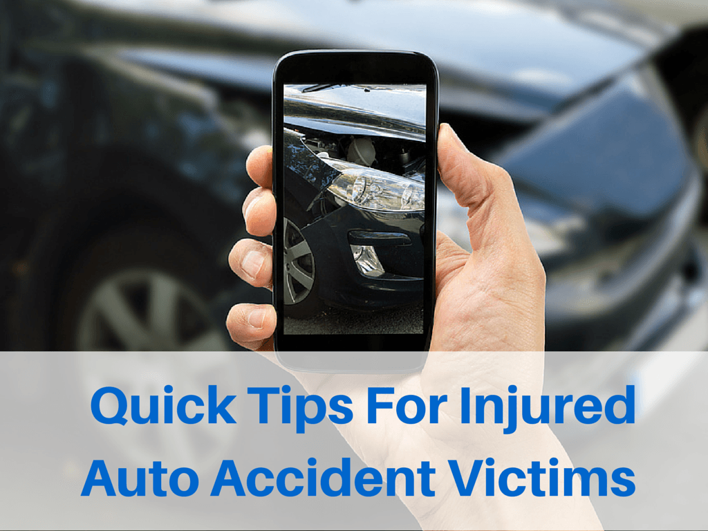 Quick Tips Injured Auto Accident Passengers