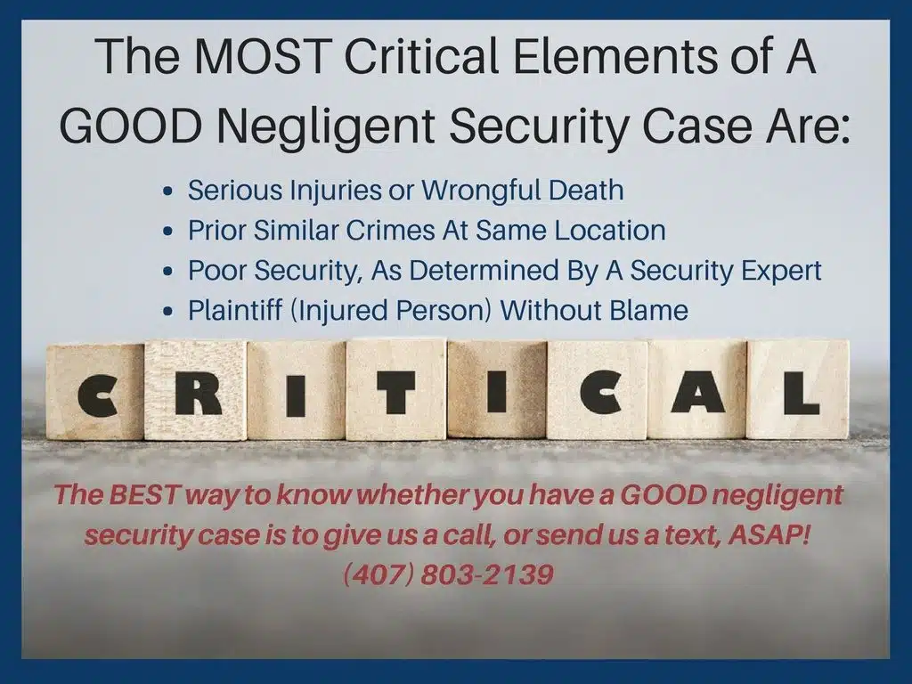 Orlando FL Negligent Security Attorney