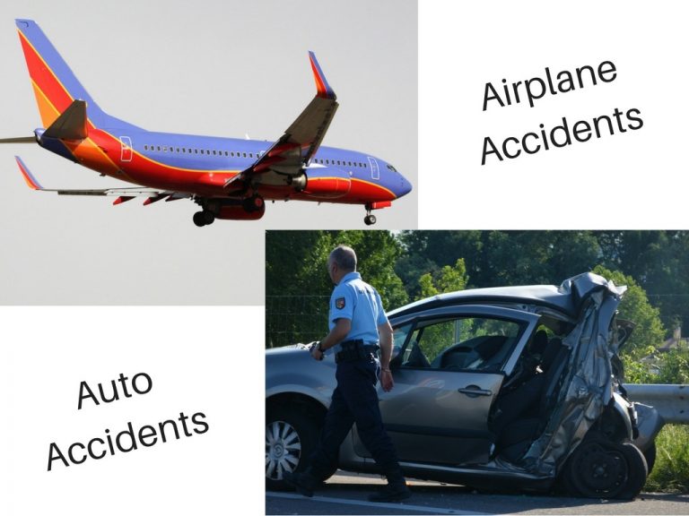 Airplane Accidents Versus Auto Accidents Which Are Worse?