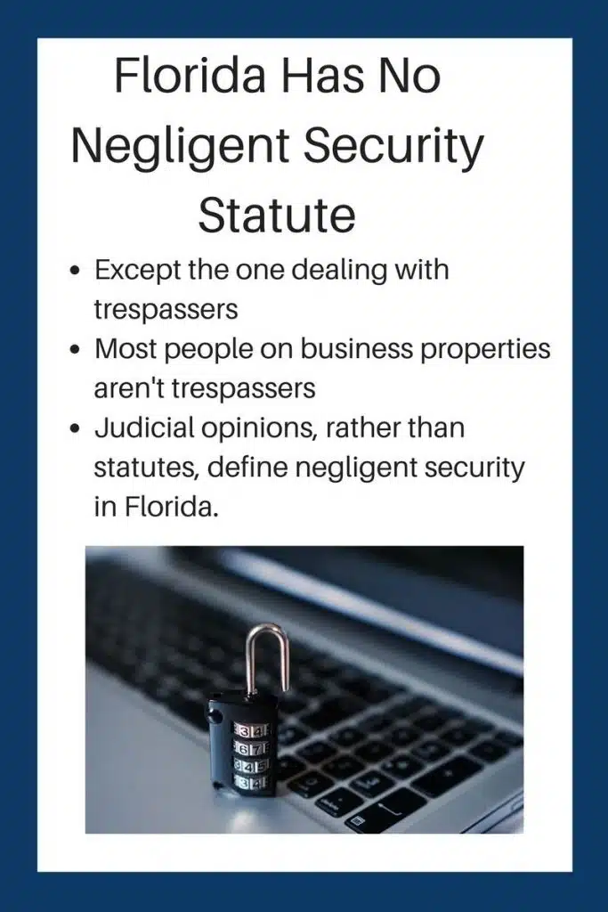 Florida Negligent Security Statute