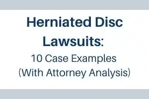 herniated disc lawsuit