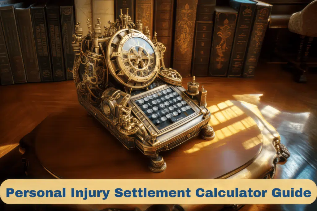 old fashioned calculator for personal injury case settlement calculator guide