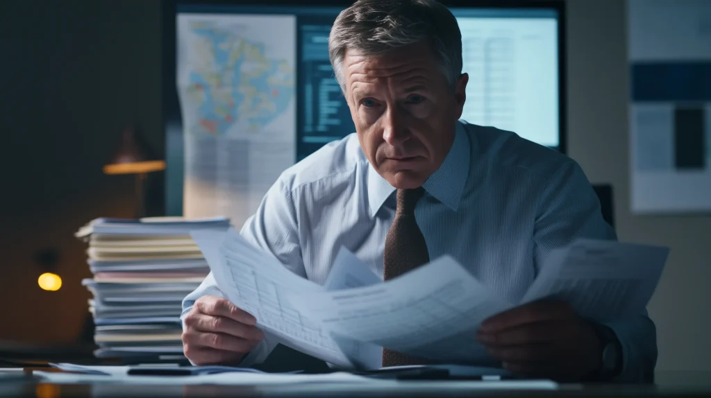 florida insurance adjuster looking at policy documents after florida tort law changes in 2023