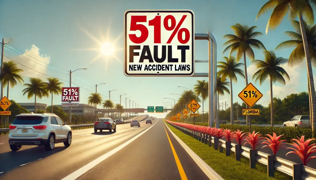 florida's new tort reform accident law says that they pay nothing if victim was more than 50% at fault.