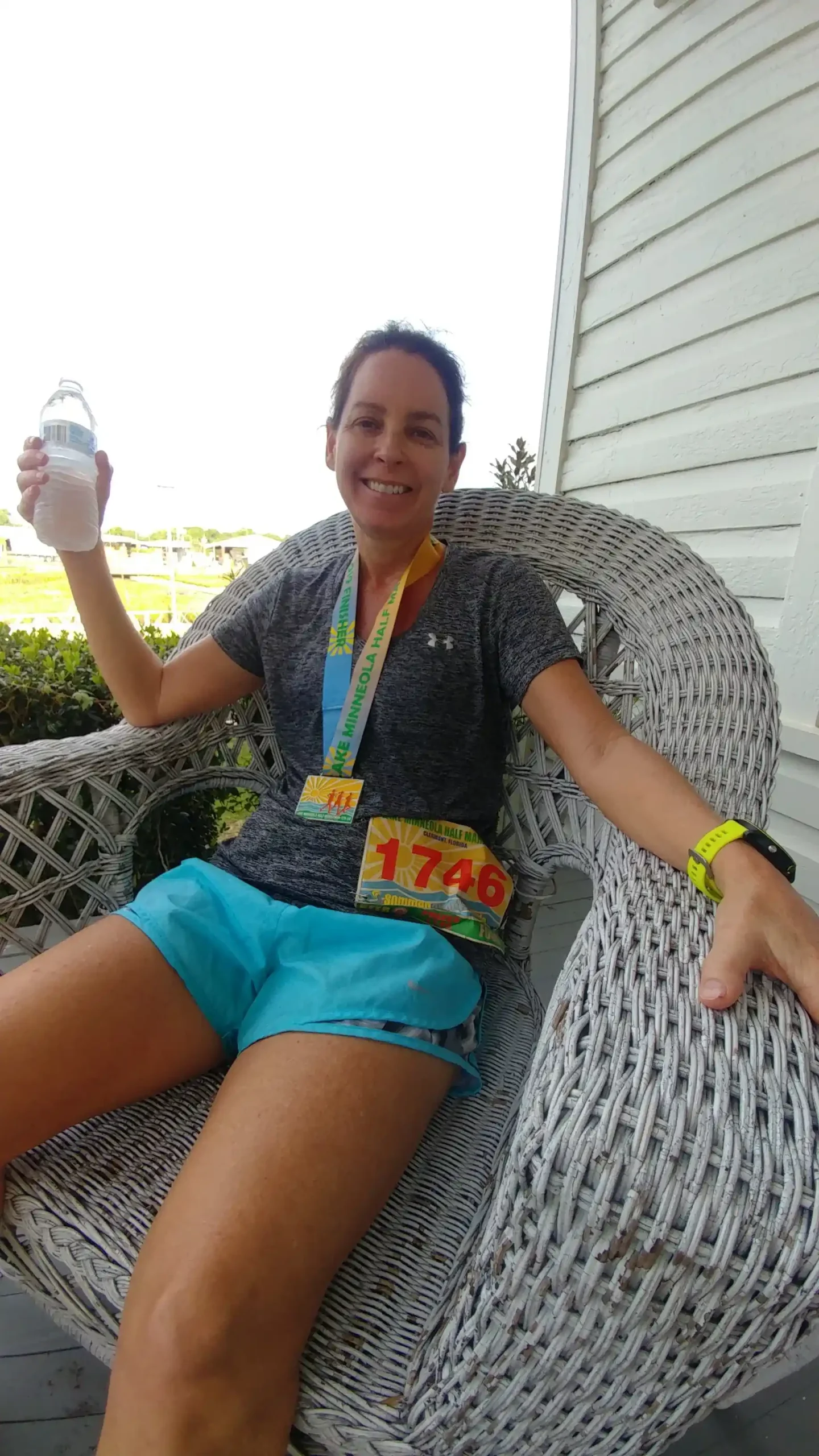 Tina Willis Orlando personal injury lawyer after completing Lake Minneola Half Marathon Clermont Florida.