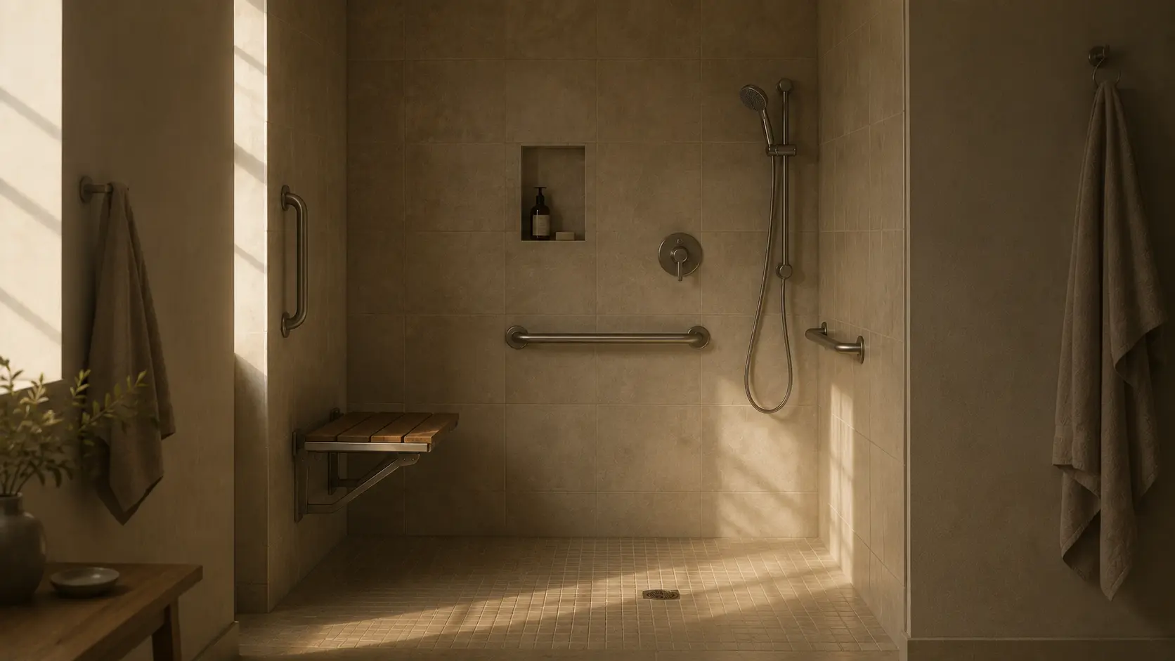 Accessible Shower Home Design Semi Truck Accident Settlement Client With Special Needs After Spinal Cord Injury